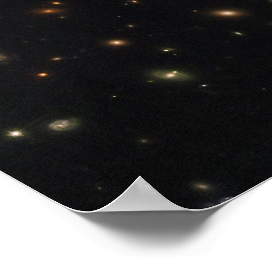 巨大な日が差すことクラスタ内の銀河系アーク ポスター (角)