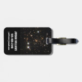 巨大な日が差すことクラスタ内の銀河系アーク ラゲッジタグ (裏面横)