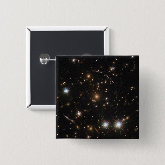 巨大な日が差すことクラスタ内の銀河系アーク 缶バッジ (正面&裏面)