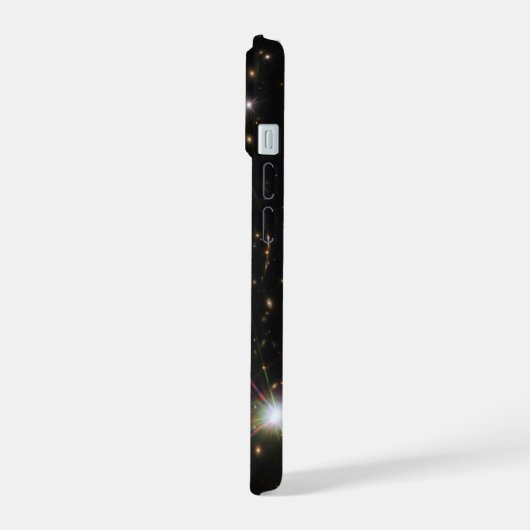 巨大な日が差すことクラスタ内の銀河系アーク iPhone 15ケース (左側面)