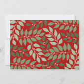 巨大な明るいメリーの写真 – ボタニカルバック シーズンカード (裏面)