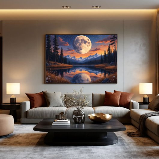 巨大な月: 夜の静思 ポスター