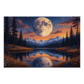 巨大な月：夜反射 ポスター (正面)