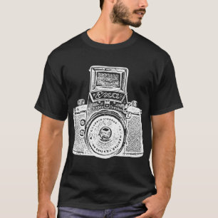 巨大な東ドイツのカメラ-白いマイナスの効果 Tシャツ