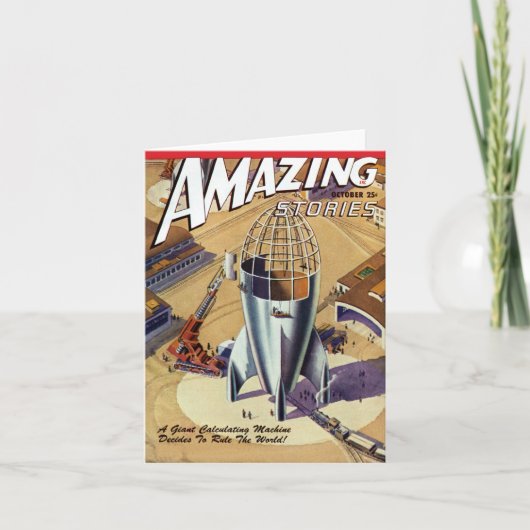 巨大な機械映画の挨拶またはメッセージカード カード (正面)