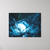 巨大な氷窟 キャンバスプリント (正面)