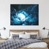 巨大な氷窟 キャンバスプリント (インサイチュ (寝室))