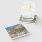 巨大な温泉 ストーンコースター (横)