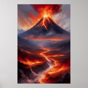 巨大な火山噴火、インフェルノが解き放たれた ポスター