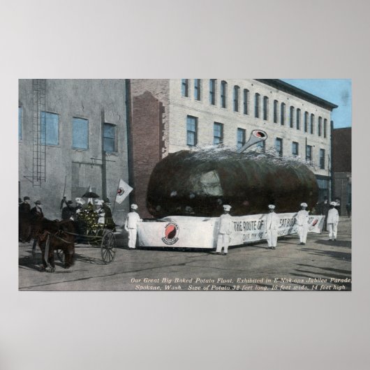 巨大な焼いたポテトのフロートシーン ポスター (正面)