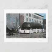 巨大な焼いたポテトのフロートシーン ポストカード (正面)