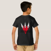 巨大な牙を持つ竜 Tシャツ (裏面フル)