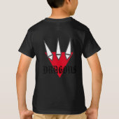 巨大な牙を持つ竜 Tシャツ (裏面)