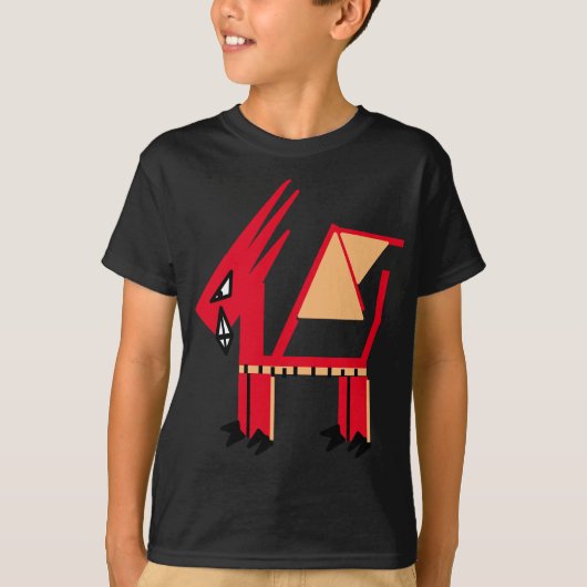 巨大な牙を持つ竜 Tシャツ (正面)