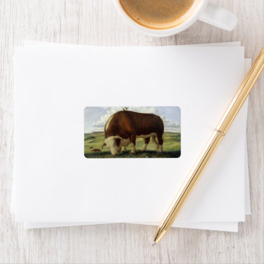 巨大な牛 ラベル (インサイチュ)