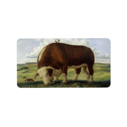 巨大な牛 ラベル (正面)