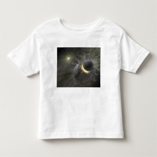 巨大な物体の衝突宇宙 トドラーTシャツ (正面)