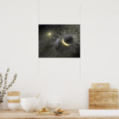 巨大な物体の衝突宇宙 ポスター (キッチン)