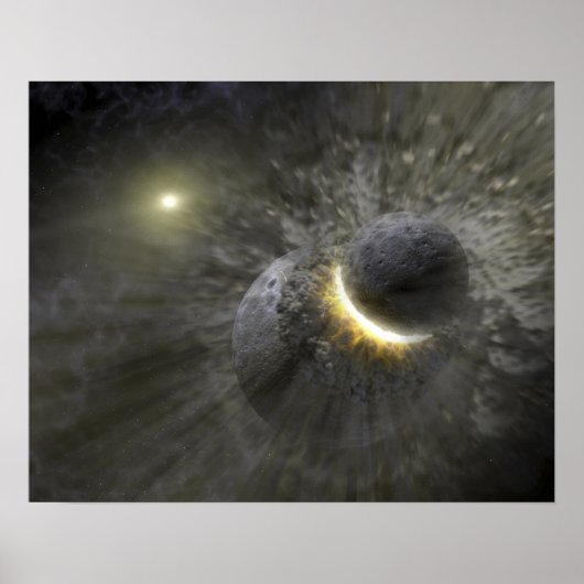 巨大な物体の衝突宇宙 ポスター (正面)
