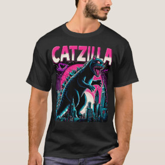 巨大な猫たちのCATZILLAの壮大な戦い Tシャツ
