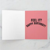 巨大な猫のハグ バレンタインデーのカード カード (内部)