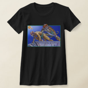 巨大な猫戦士 Tシャツ