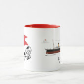 巨大な白い星 マグカップ (中央)