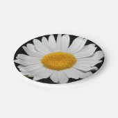 巨大な白い祝デイジー ペーパープレート (アングル)