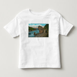 巨大な石およびトロリーラインの眺め トドラーTシャツ