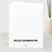 巨大な私はロマンチックなカードを愛している カード (裏面)