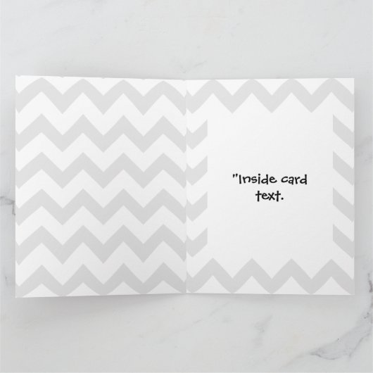 巨大な笑顔の感謝カード サンキューカード (内部)