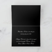 巨大な箱入りチョコレートロマンチックなバレンタインカード シーズンカード (内部)