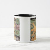 巨大な緑のアネモネと黄海の星 マグカップ (中央)