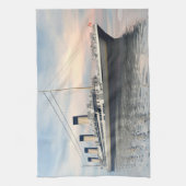 巨大な船- 3Dは描写します キッチンタオル (縦)