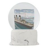 巨大な船- 3Dは描写します スノーグローブ (裏面)