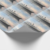 巨大な船- 3Dは描写します ラッピングペーパー (角)