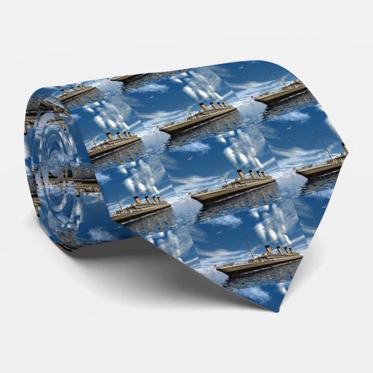 巨大な船- 3D render.j ネクタイ (ロール)