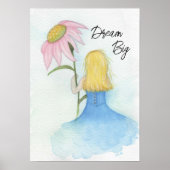 巨大な花を持つドリームガール「ドリームビッグ」 ポスター (正面)