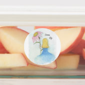 巨大な花を持つドリームガール「ドリームビッグ」 ラベル (貼付)