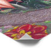 巨大な花を通る道 ポスター (角)