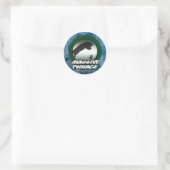 巨大な花束のシール ラウンドシール (バッグ)