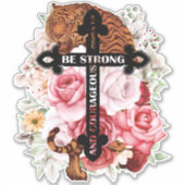 巨大な虎は強く勇敢である シール (正面)