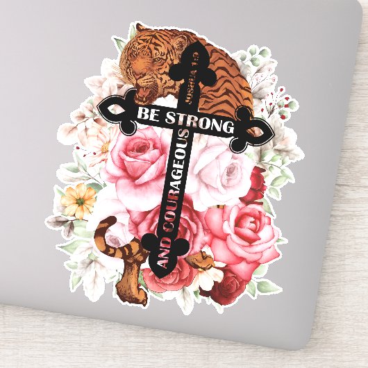 巨大な虎は強く勇敢である シール (詳細)