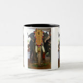 巨大な象 ツートーンマグカップ (中央)