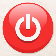巨大な赤の電源ボタン