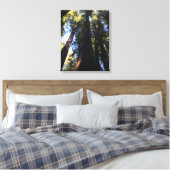 巨大な赤森 キャンバスプリント (インサイチュ (寝室))