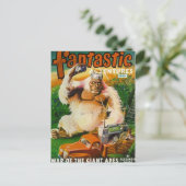 巨大な遠隔操作のホワイトゴリラ ポストカード (スタンド正面)