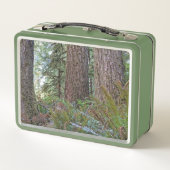 巨大な針葉樹林の写真 メタルランチボックス (裏面)