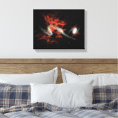 巨大な銀河の塊 キャンバスプリント (インサイチュ (寝室))