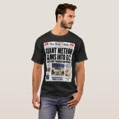 巨大な隕石がDCに激突 - 笑える反トランプ フェイクニュース Tシャツ (正面フル)